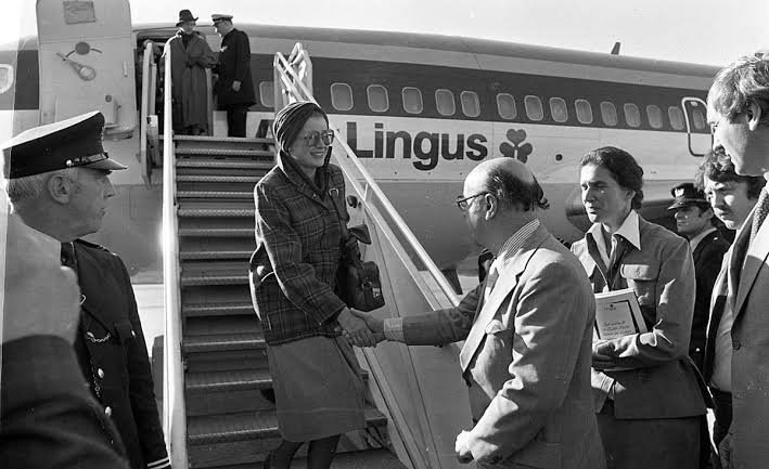 Off the Aer Lingus steps